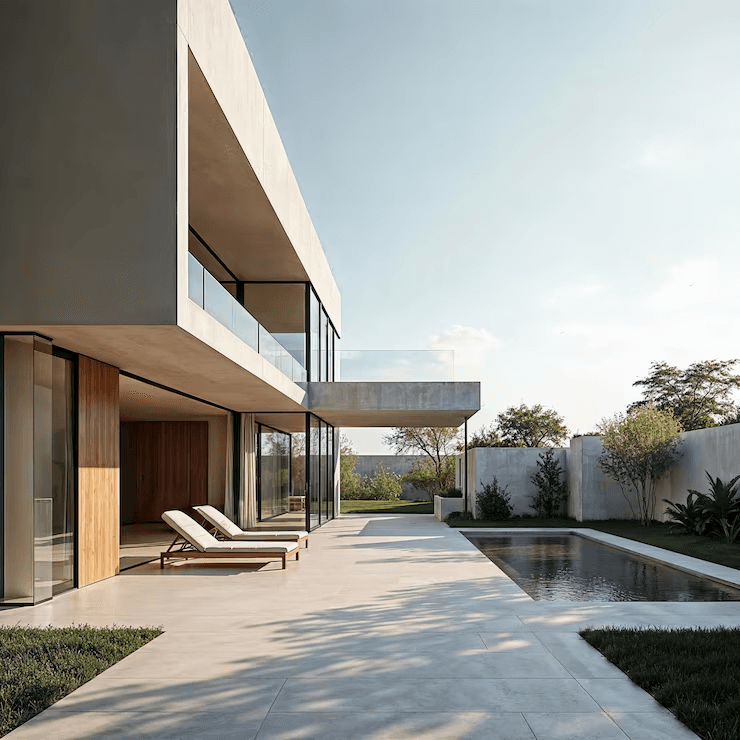 Contemporary residential exterior